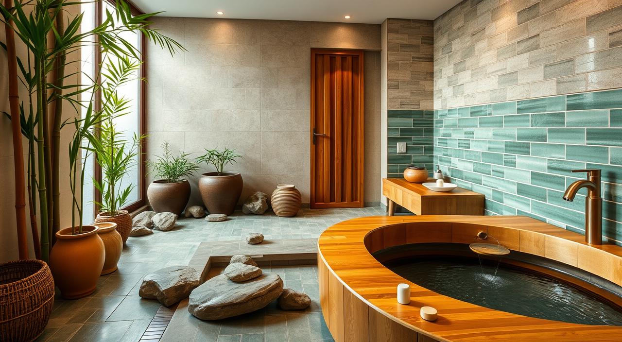 feng shui bathroom materials